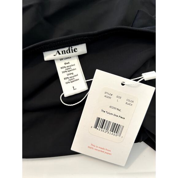 Andie Swim The Tulum One Piece in Black L NWT - Picture 5 of 6